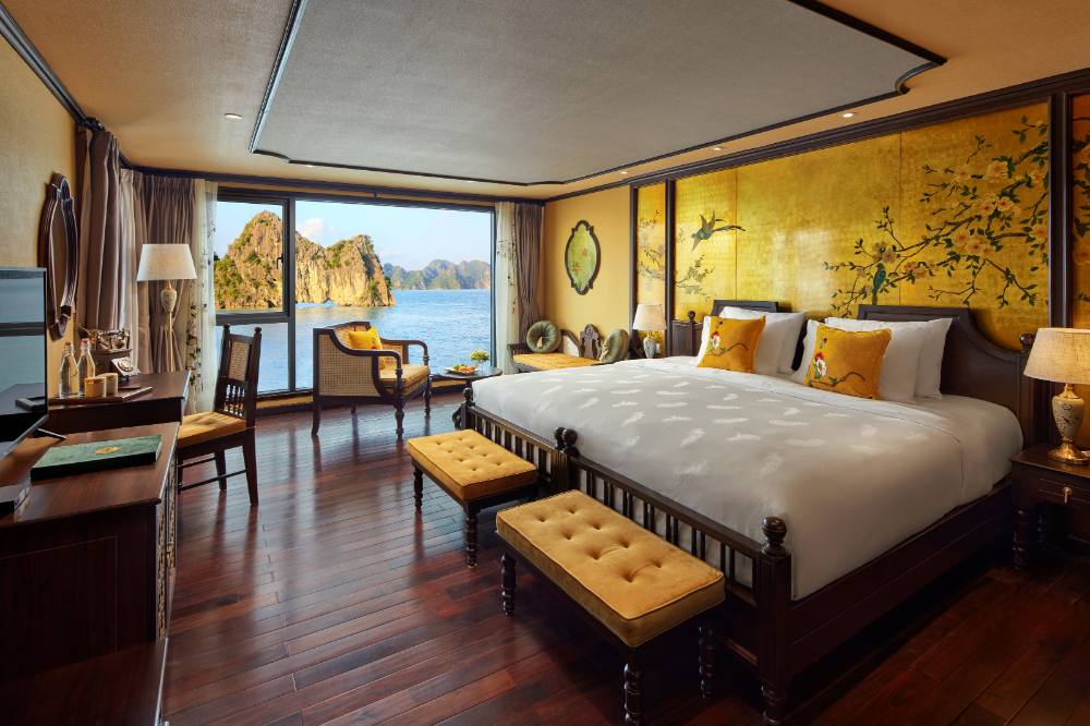 Stepping onto the Indochine Premium Halong Bay Cruise as step into an unique artistic space, where the beauty of culture and history of the Indochina era hidden.