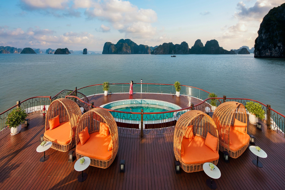 Explore HaLong Bay amidst Indochine Style on Indochine Premium Cruise